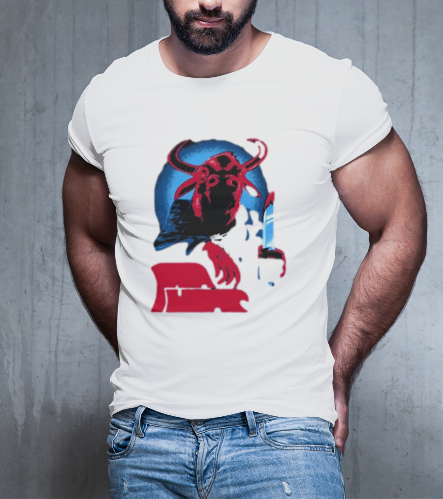 Papa Meat Cyber Bully Cow With Knife Dark Humor T-Shirt