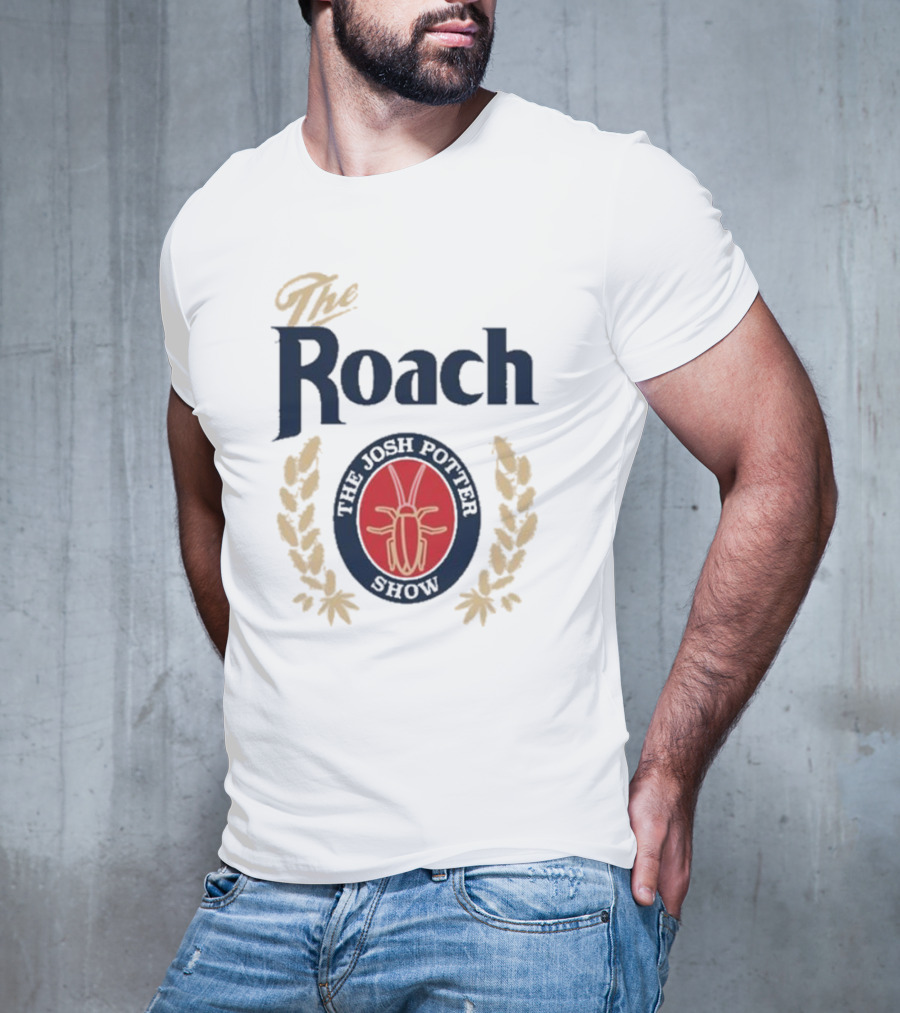 The Josh Potter Show The Roach Emblem With Laurel Wreath And Insect T-Shirt