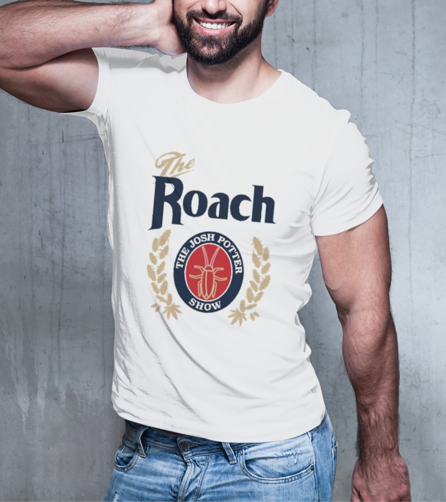 The Josh Potter Show The Roach Emblem With Laurel Wreath And Insect T-Shirt