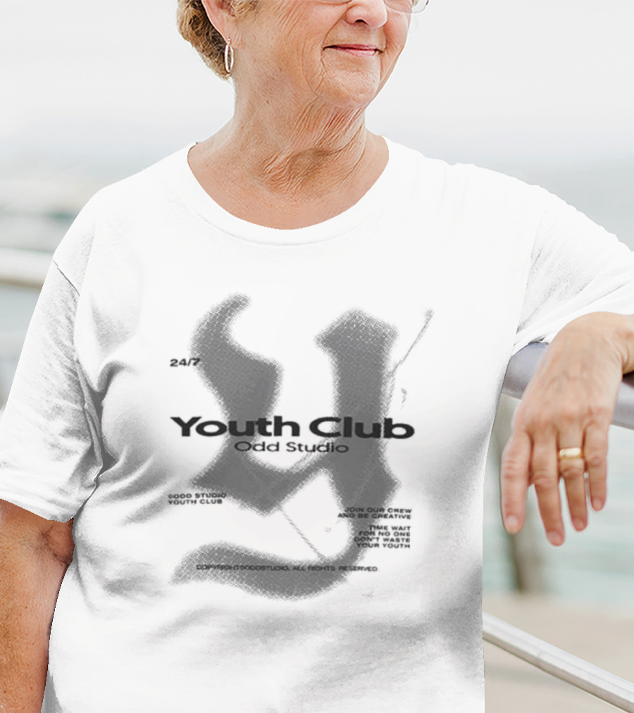 Youth Club Odd Studio 24/7 Good Studio Alternative Youth Crew T-Shirt