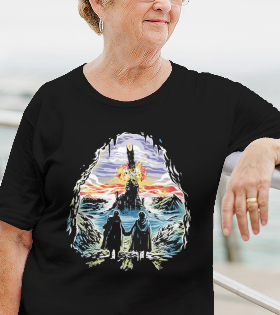 Project One Ring Mount Doom Journey Frodo Sam Image T-Shirt