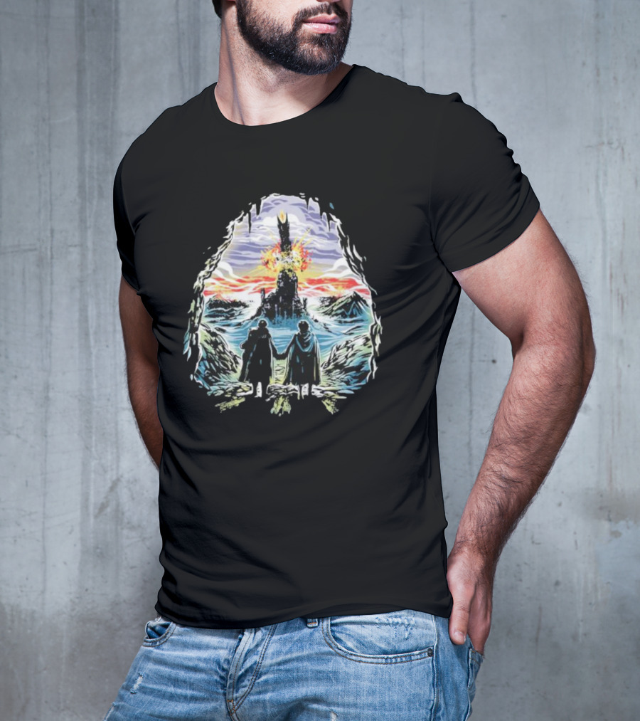 Project One Ring Mount Doom Journey Frodo Sam Image T-Shirt