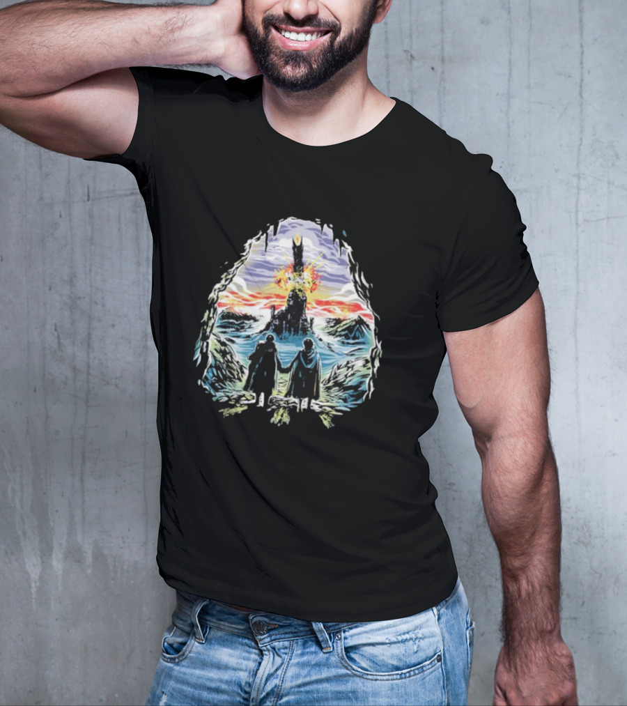 Project One Ring Mount Doom Journey Frodo Sam Image T-Shirt