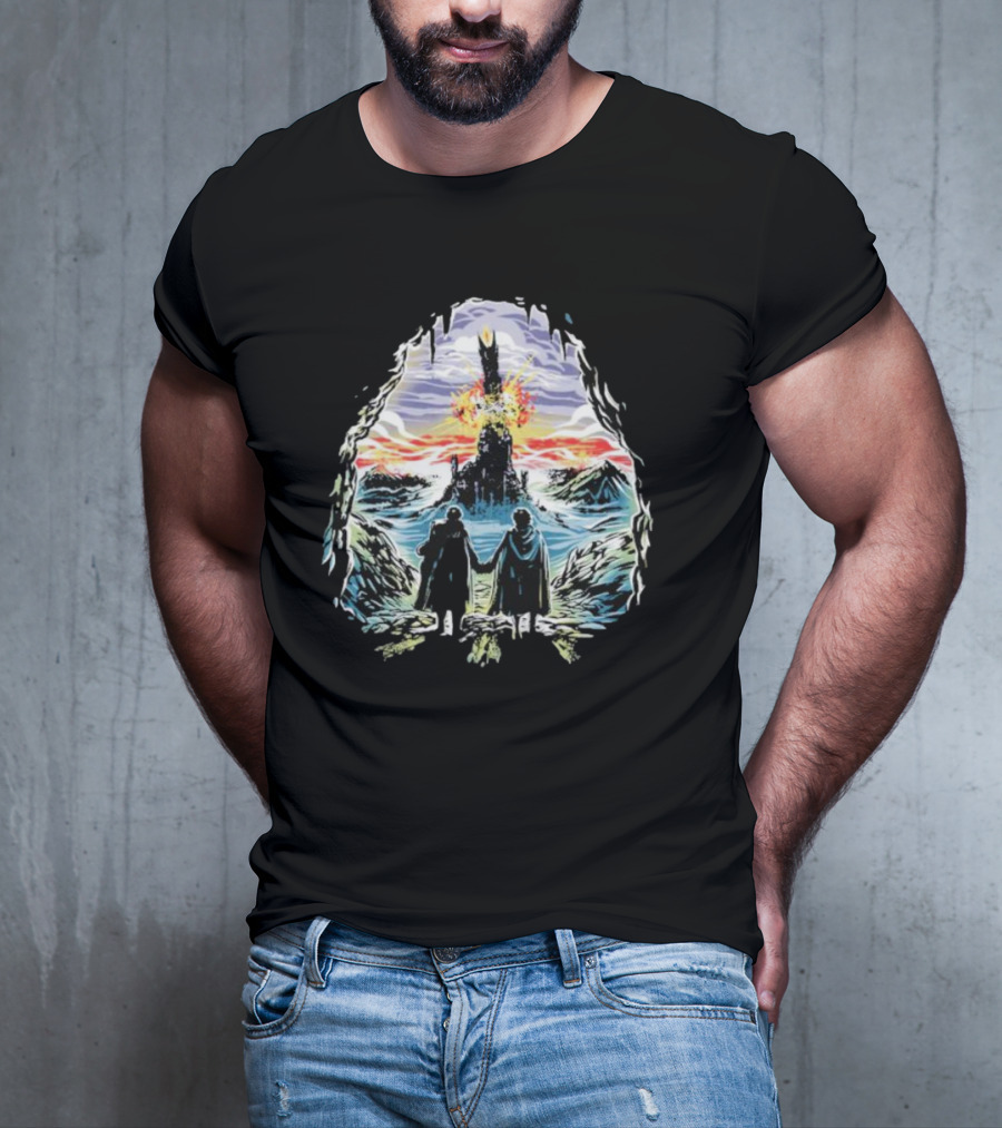 Project One Ring Mount Doom Journey Frodo Sam Image T-Shirt