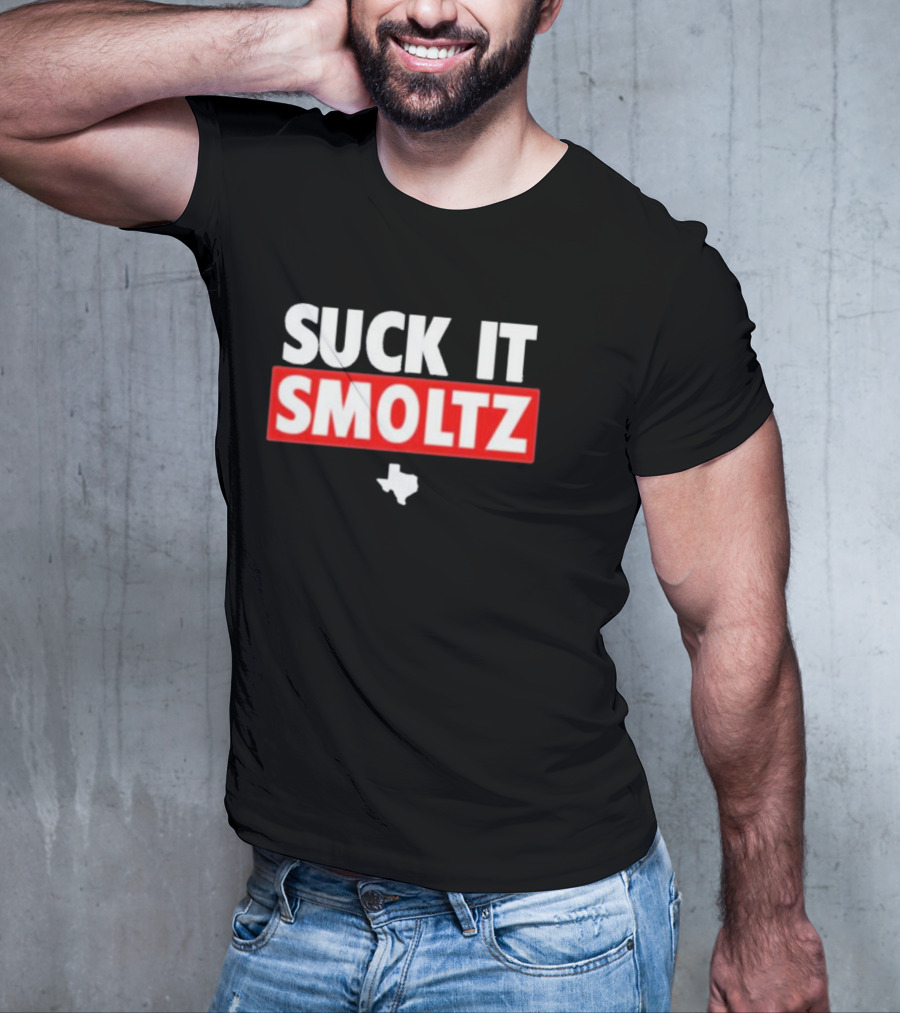 Rangers Nation Suck It Smoltz Texas Fan Shoutout T-Shirt