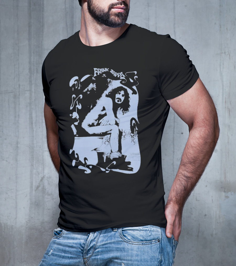 Rare Vintage Frank Zappa Toilet T-Shirt