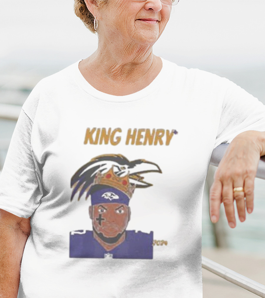 Ravens Football King Henry Baltimore NFL T-Shirt