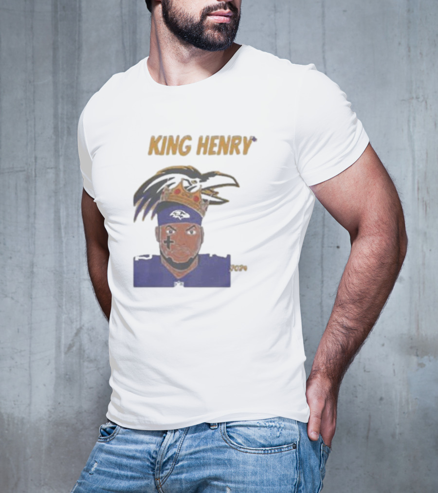 Ravens Football King Henry Baltimore NFL T-Shirt