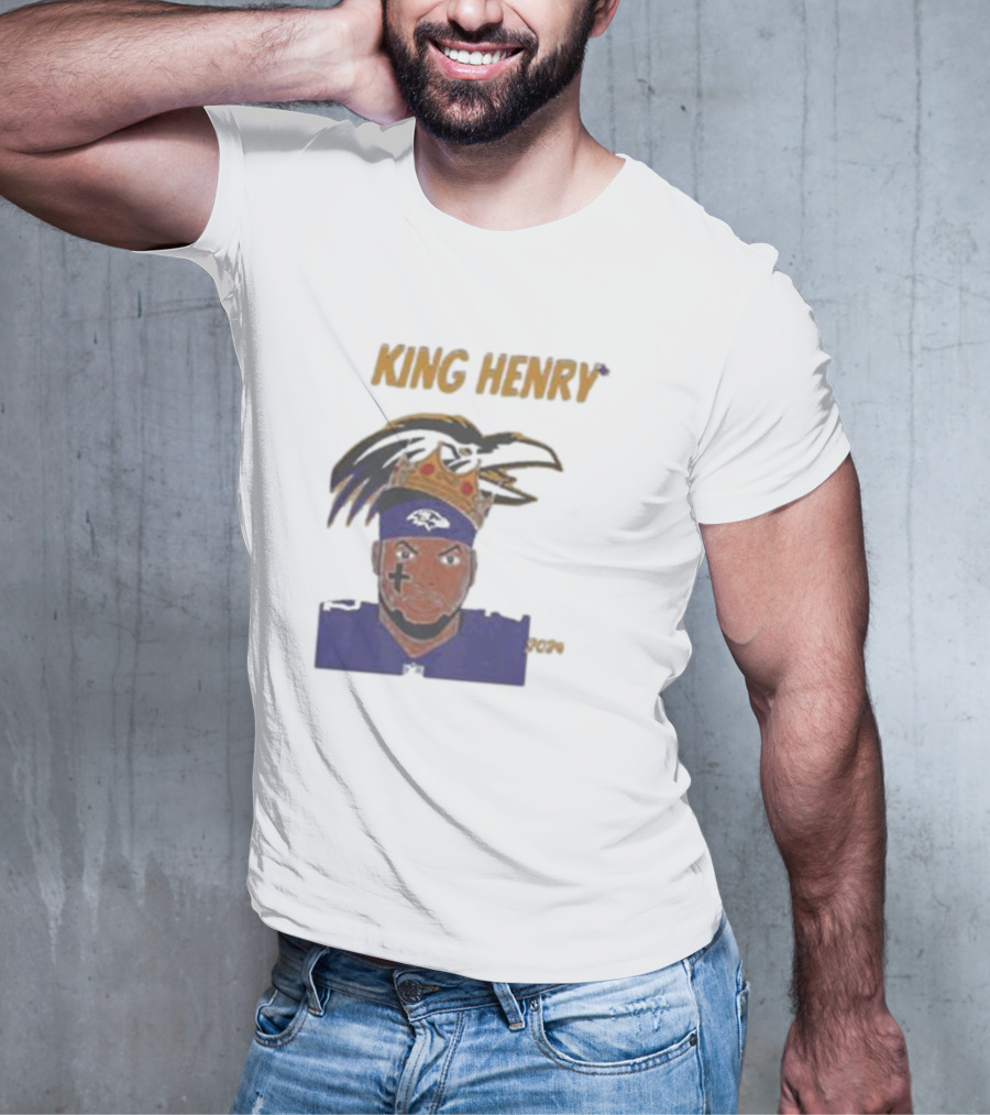 Ravens Football King Henry Baltimore NFL T-Shirt