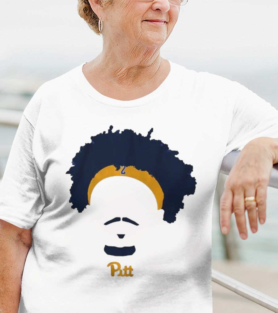Pitt Basketball Blake Hinson Hair Headband Number 2 T-Shirt