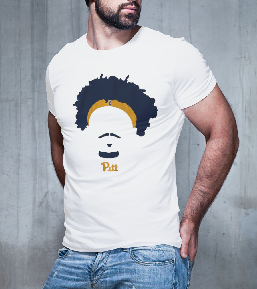 Pitt Basketball Blake Hinson Hair Headband Number 2 T-Shirt