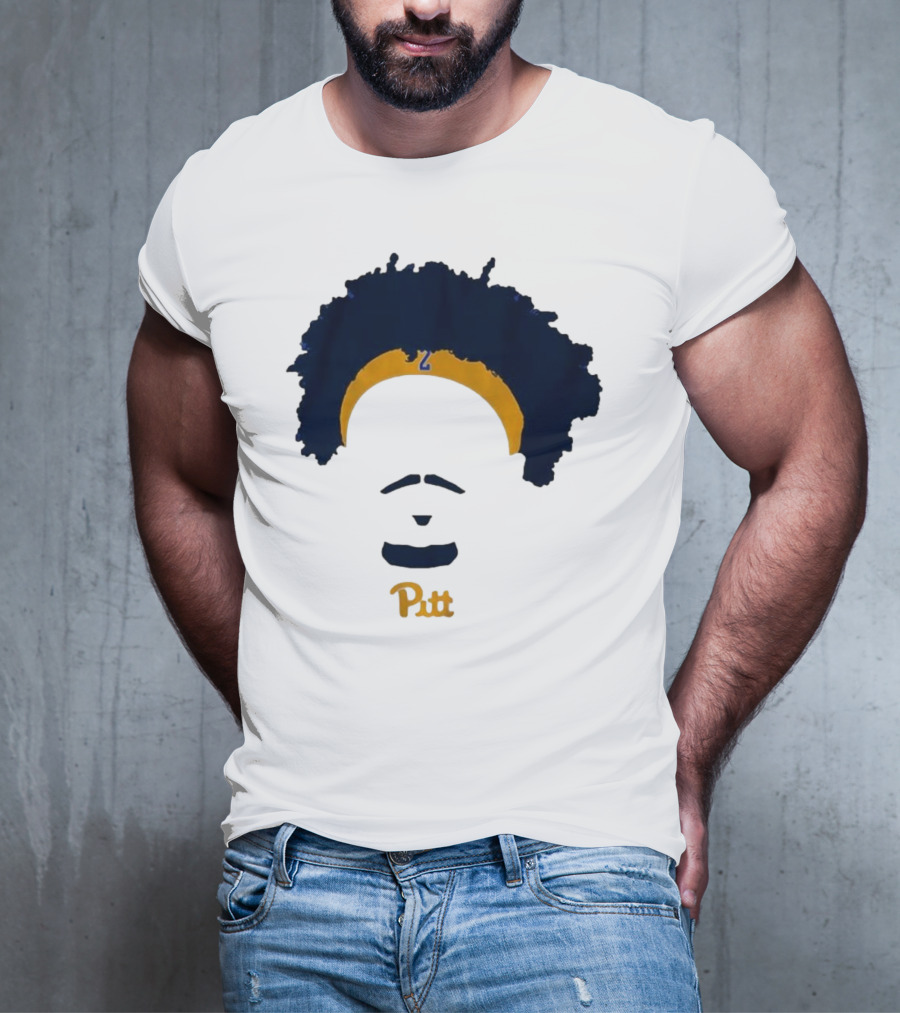 Pitt Basketball Blake Hinson Hair Headband Number 2 T-Shirt