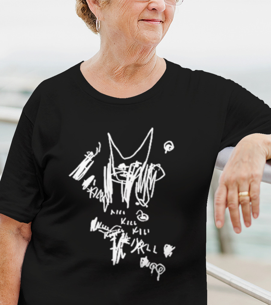 Poppy Updates Kill Kill Kill Scribble T-Shirt