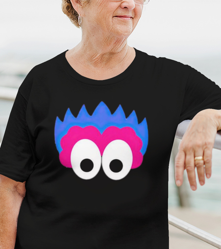 Phan Eyes Blue And Pink Monster Face T-Shirt