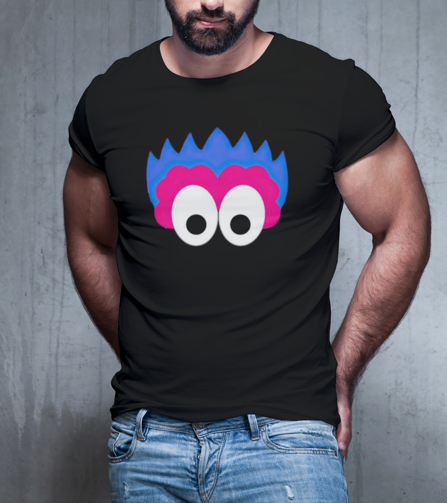 Phan Eyes Blue And Pink Monster Face T-Shirt