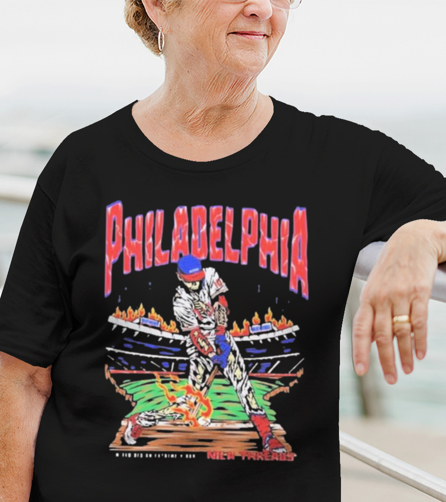 Philadelphia Phillies Baseball Nice Threads Stadium Fire T-Shirt