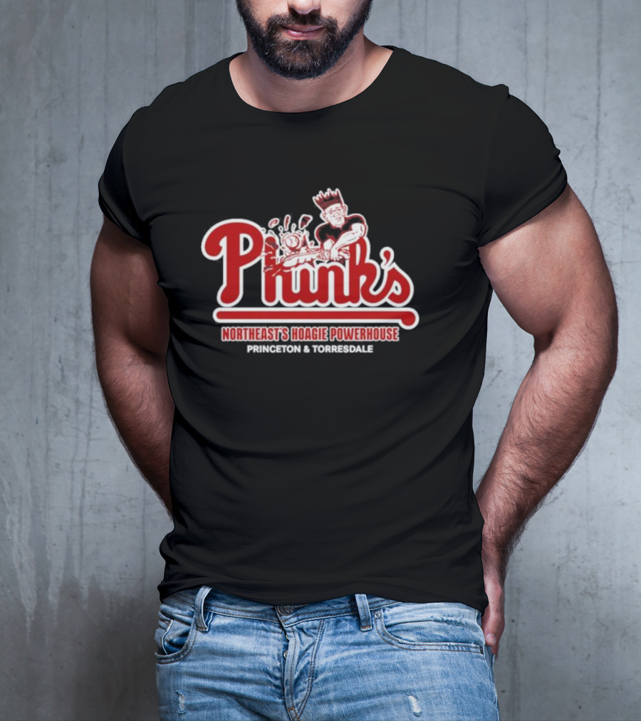 Phink's Northeast's Hoagie Powerhouse Princeton And Torresdale Logo With Chef T-Shirt