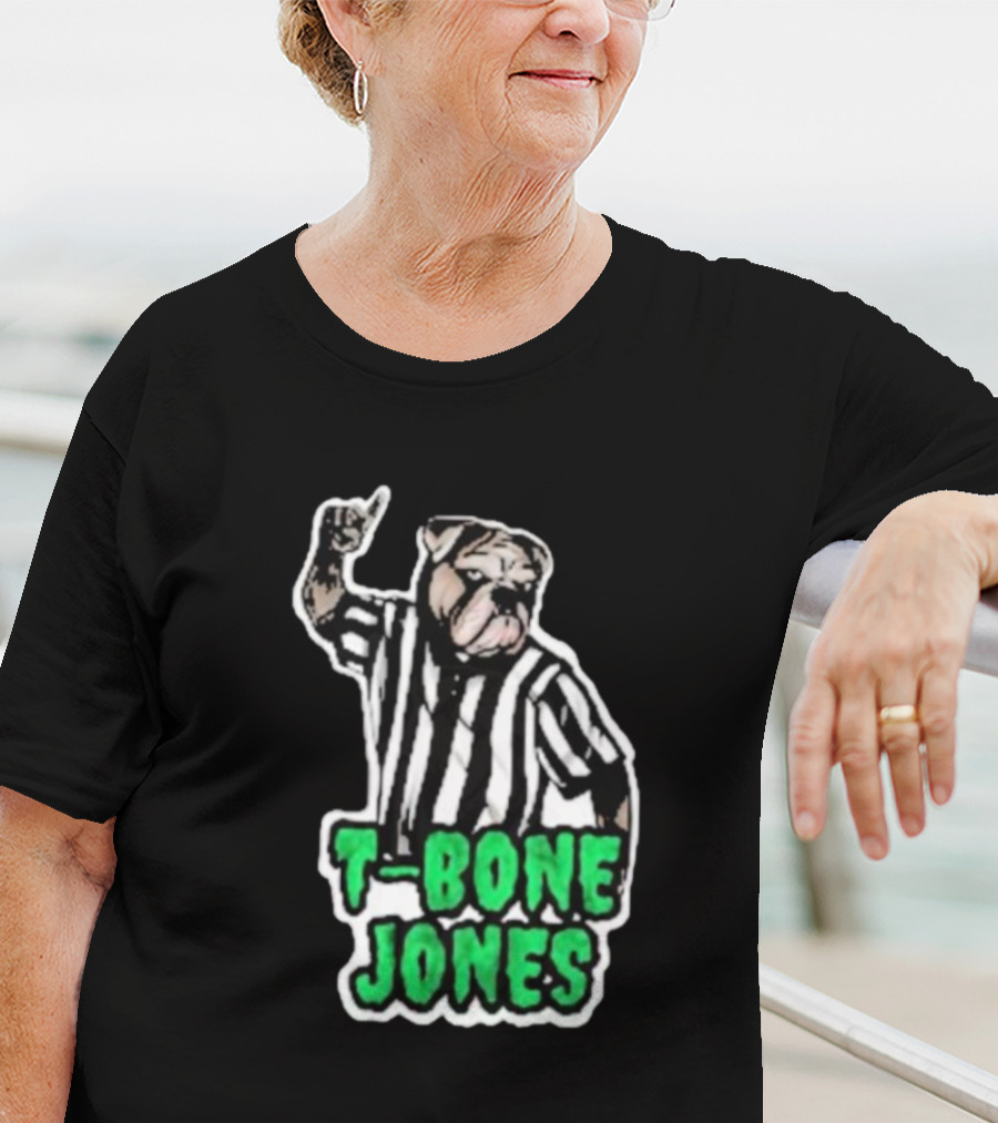 T-Bone Jones Bulldog Referee Gesture T-Shirt