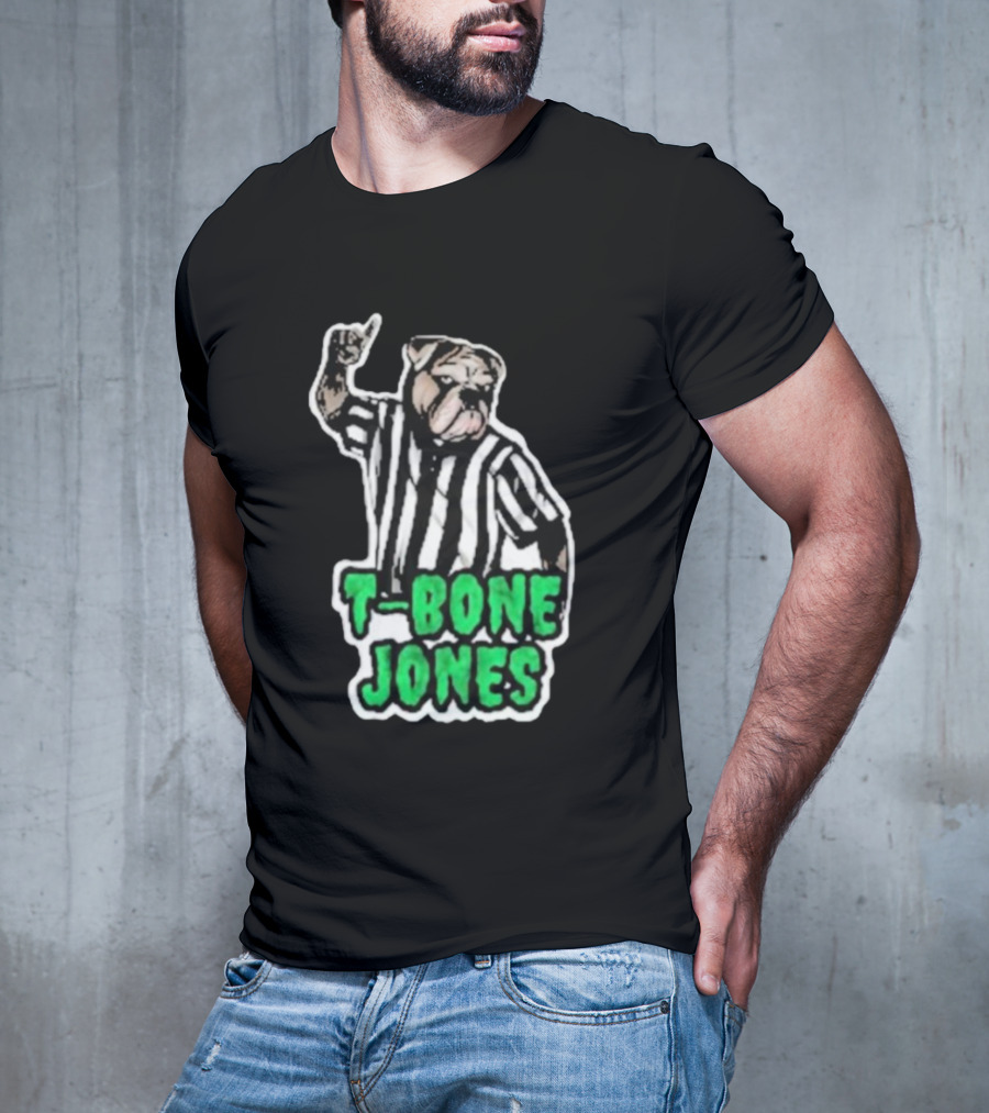 T-Bone Jones Bulldog Referee Gesture T-Shirt