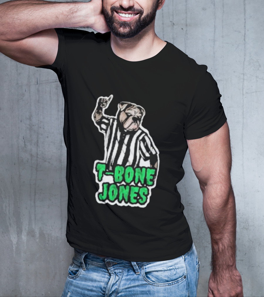 T-Bone Jones Bulldog Referee Gesture T-Shirt