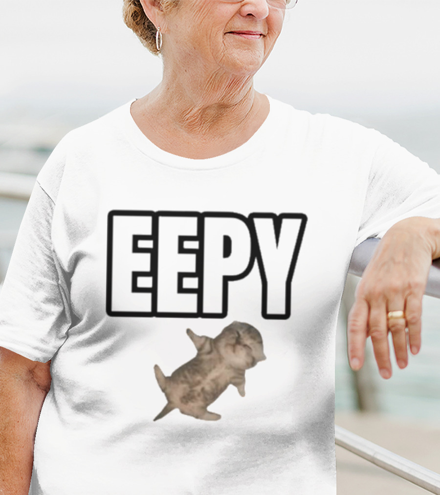 Sillyteestudio Eepy Relaxed Cat Image T-Shirt