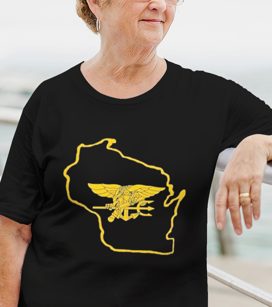Tobias Myers US Navy SEALs Wisconsin State Emblem T-Shirt