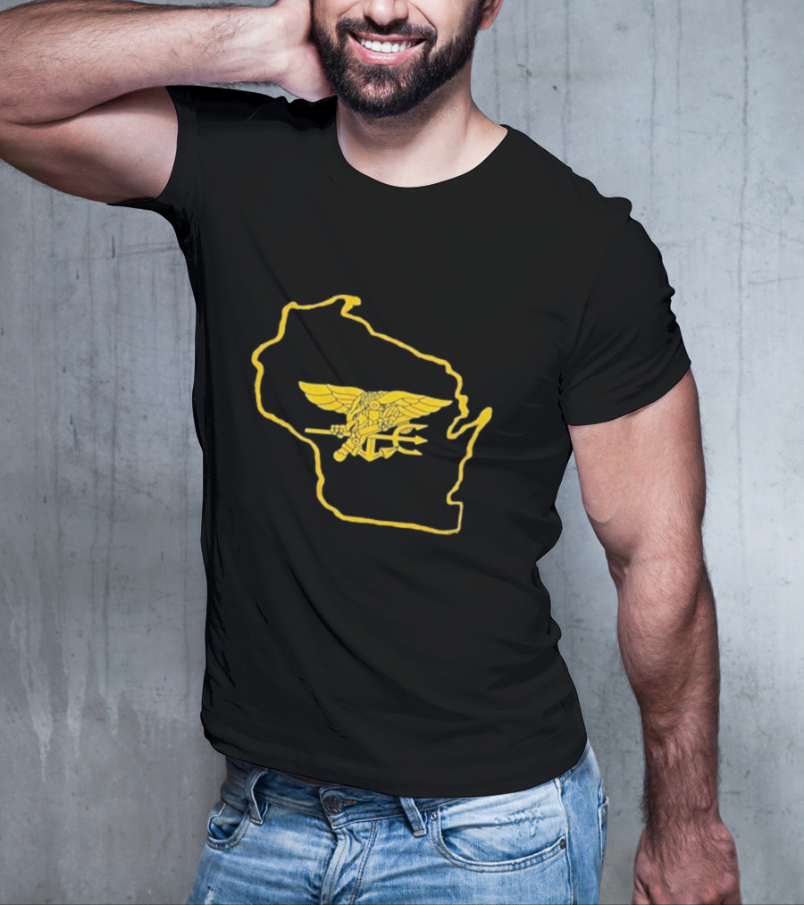 Tobias Myers US Navy SEALs Wisconsin State Emblem T-Shirt