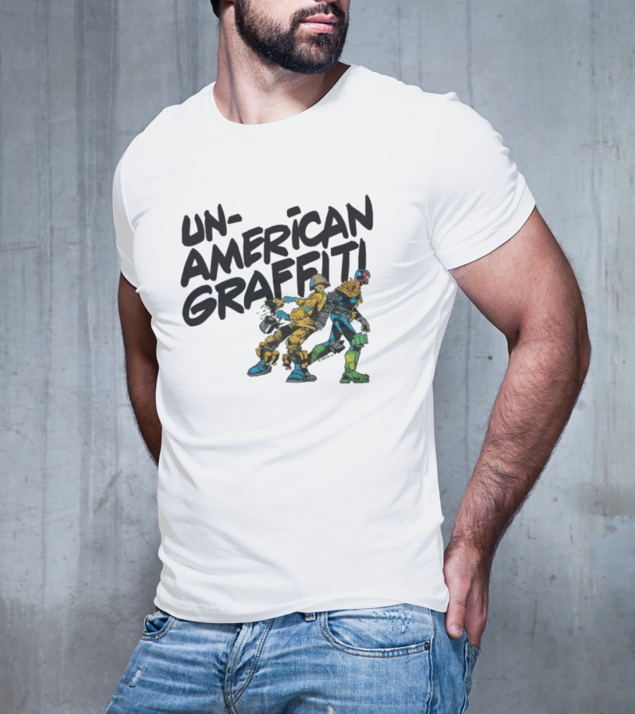 Unamerican Graffiti Mick Mcmahon’s Judge Dredd T-Shirt