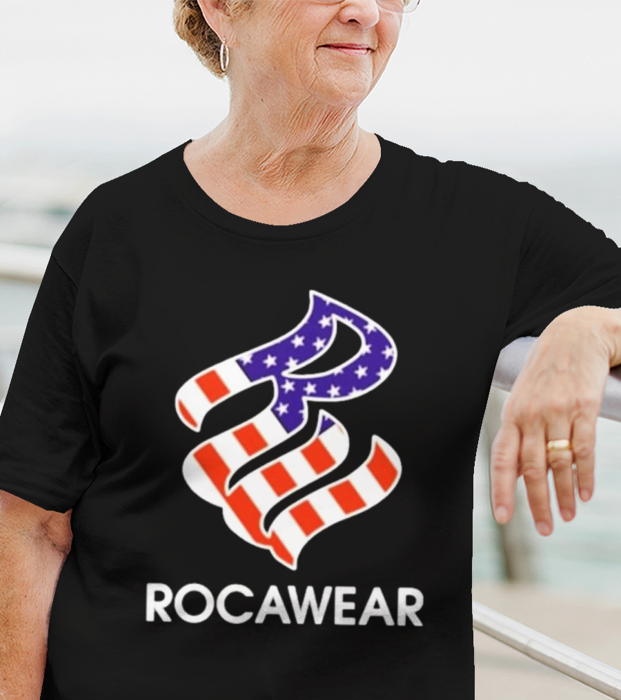 Kai Cenat Wearing Rocawear American Flag T-Shirt