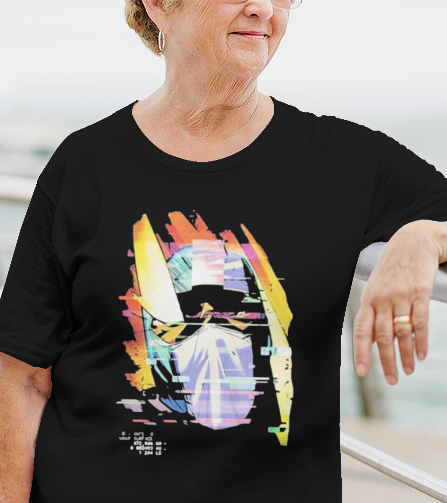 Kid Cudi Moon Man Helmet Glitch T-Shirt