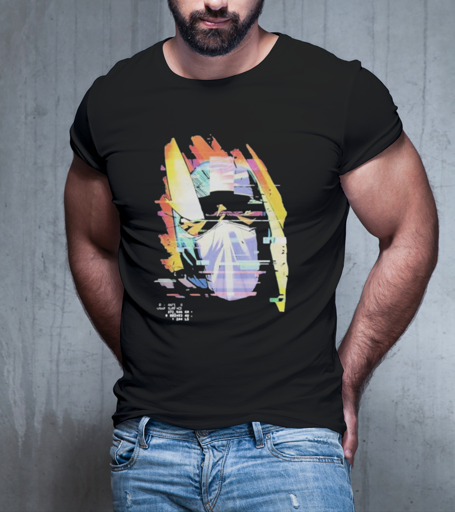 Kid Cudi Moon Man Helmet Glitch T-Shirt