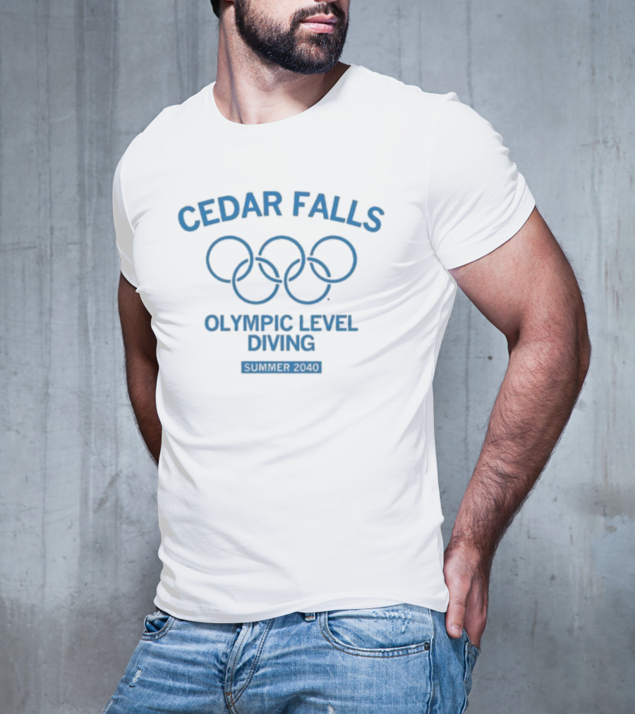 Cedar Falls Olympic Level Diving Summer 2040 Olympic Midwest T-Shirt