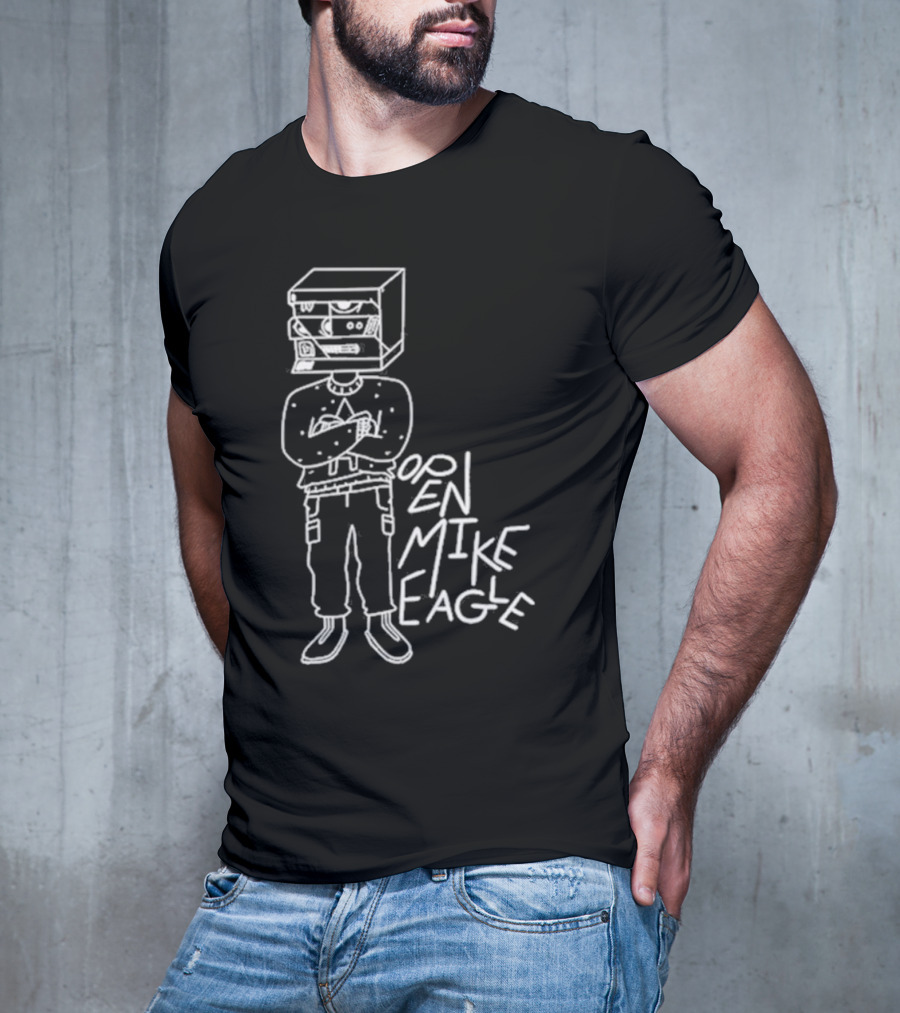 Open Mike Eagle Stereo Head Line Art Arthur Banach T-Shirt