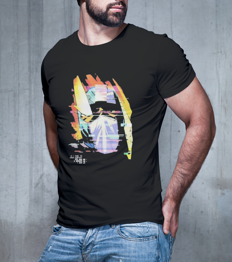 Insano Moon Man Helmet Glitch Neon Tech 92610 13-BS6 18 T-Shirt