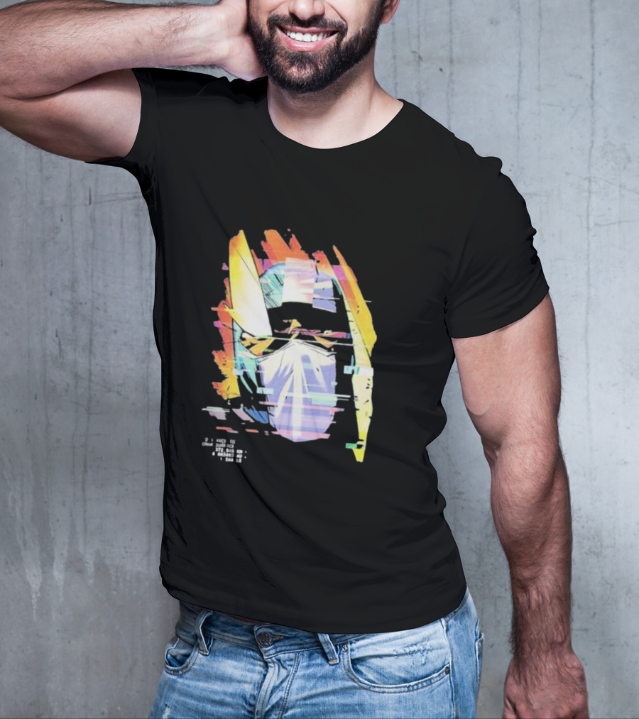 Insano Moon Man Helmet Glitch Neon Tech 92610 13-BS6 18 T-Shirt