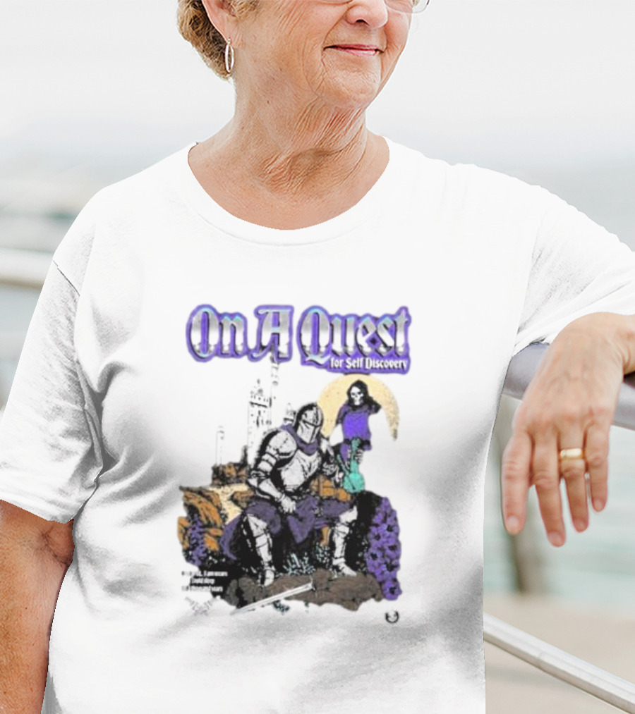 On A Quest For Self Discovery Knight And Castle Adventure T-Shirt