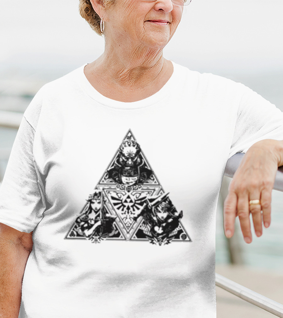 Tokyo Legend Of Zelda Triforce Icon With Characters T-Shirt