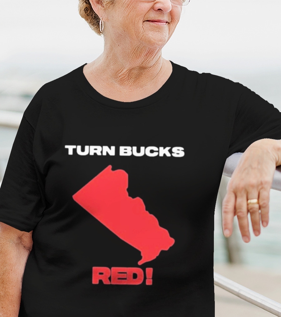 Turn Bucks County Red Map T-Shirt