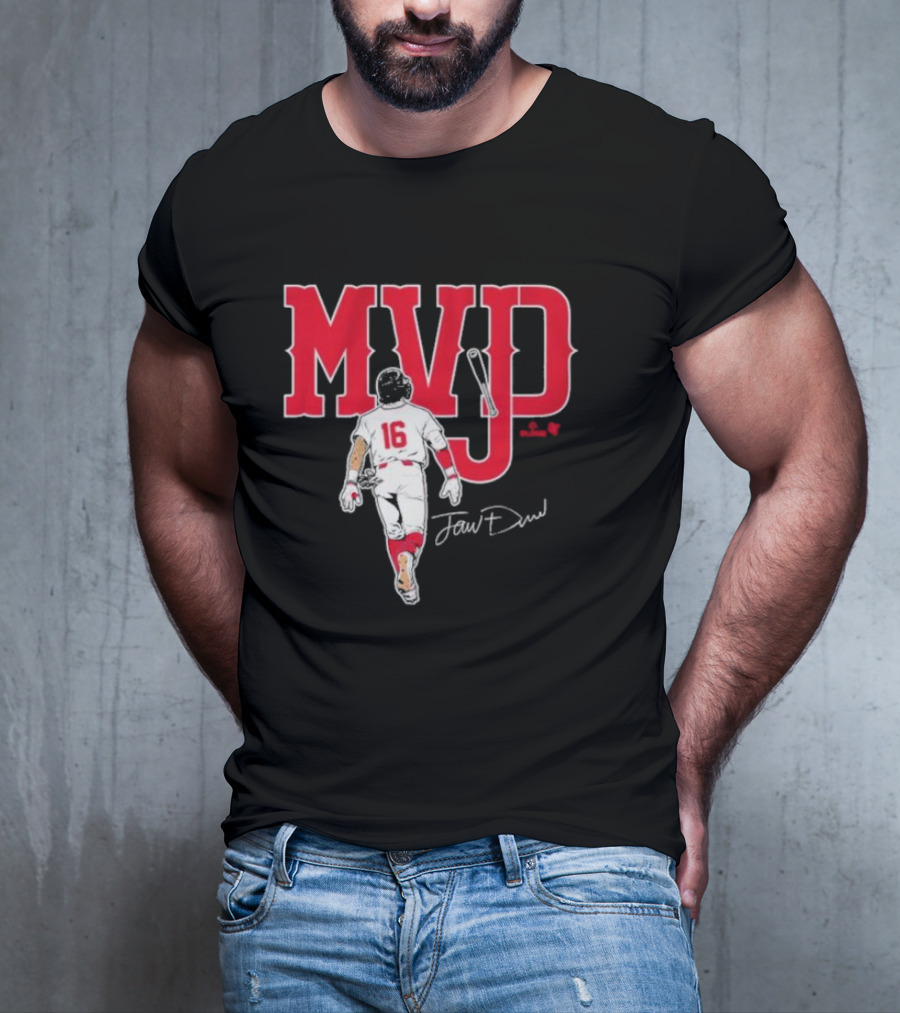 MVJD Jarren Duran 16 Baseball Signature T-Shirt