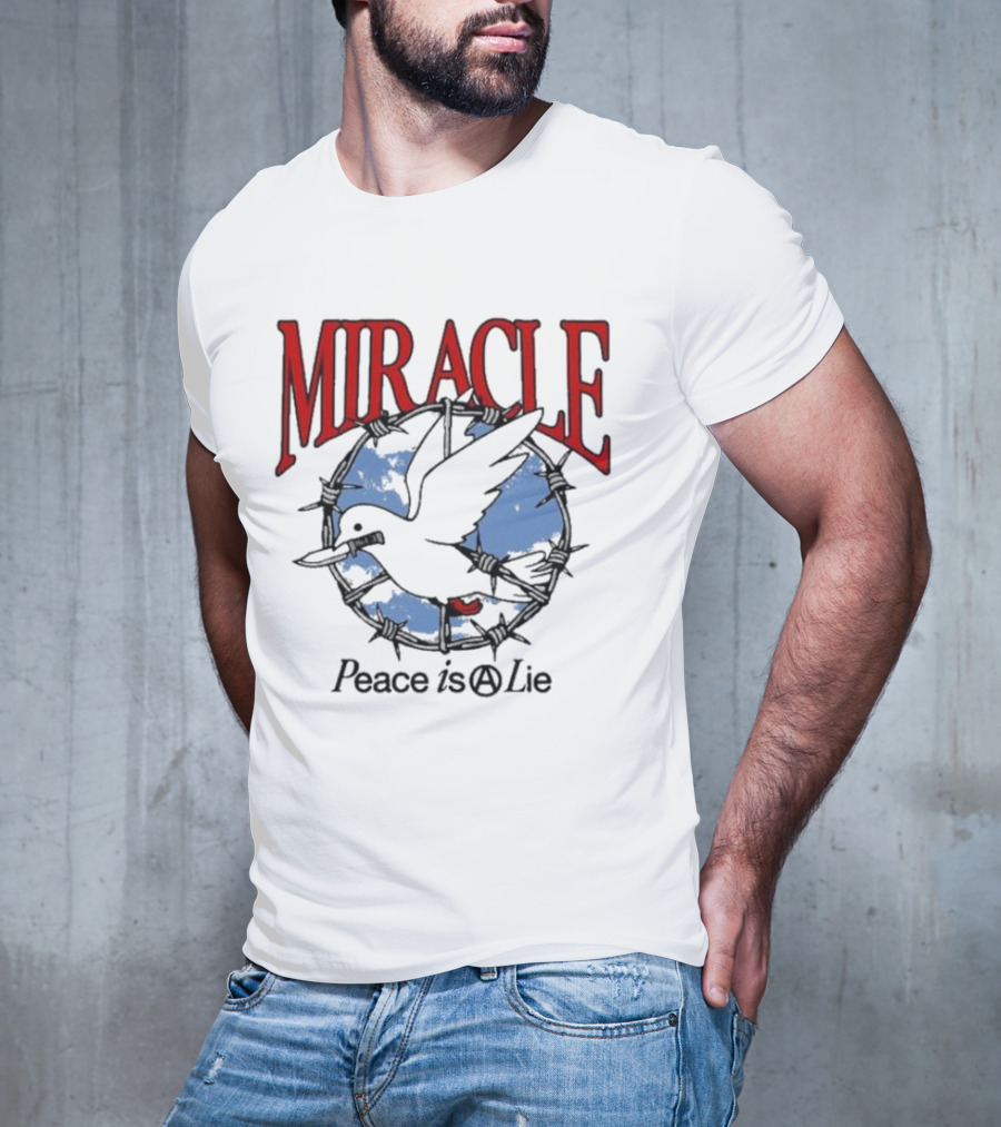 Miracle Mates Peace Is A Lie Barbed Dove T-Shirt
