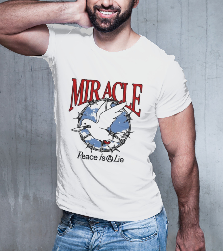 Miracle Mates Peace Is A Lie Barbed Dove T-Shirt