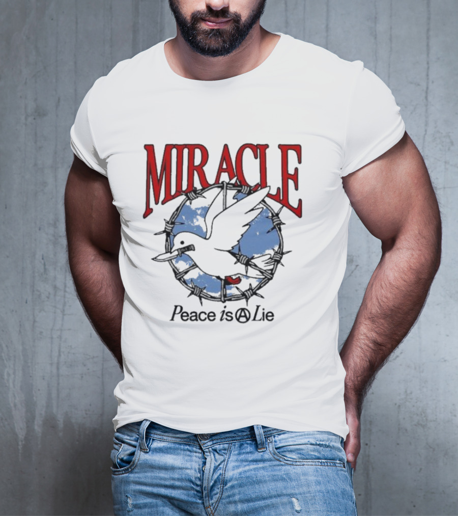 Miracle Mates Peace Is A Lie Barbed Dove T-Shirt