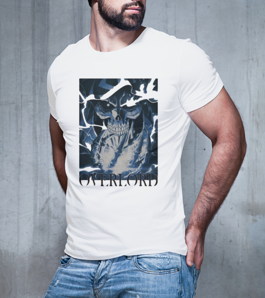 Overlord Ainz Ooal Gown Skeleton King Lightning Aura T-Shirt