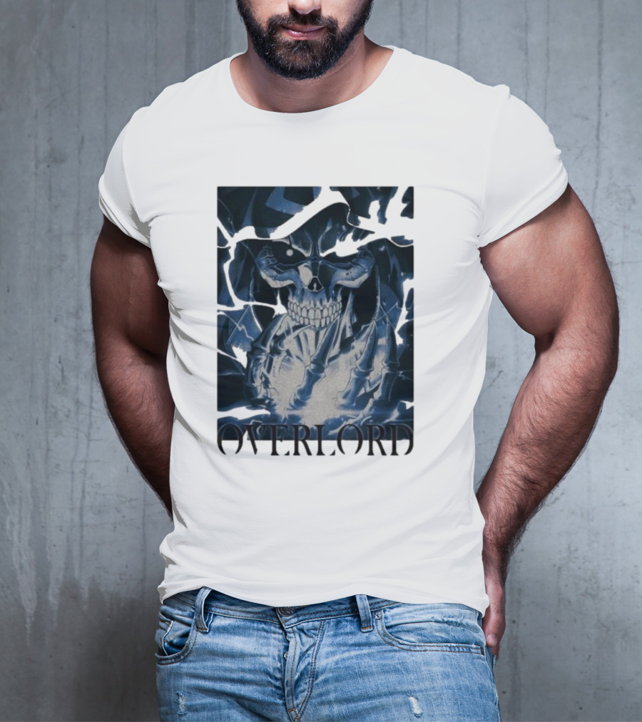 Overlord Ainz Ooal Gown Skeleton King Lightning Aura T-Shirt