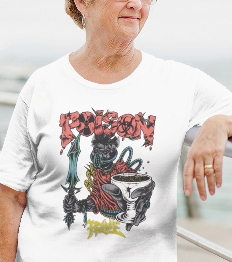 Poison Forever Prime Skeleton With Toxic Chalice And Dagger T-Shirt