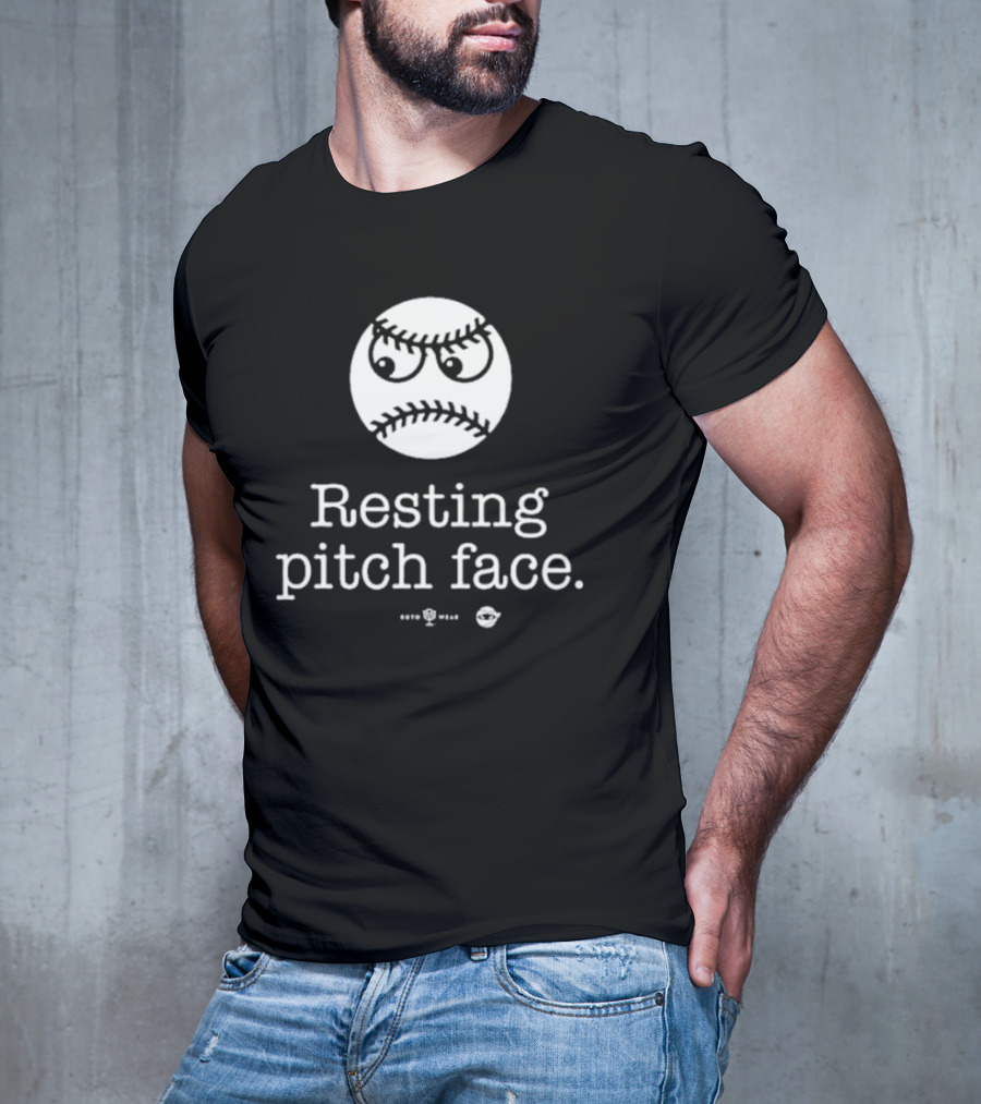 Resting Pitch Face Baseball Emoji Rotowear T-Shirt