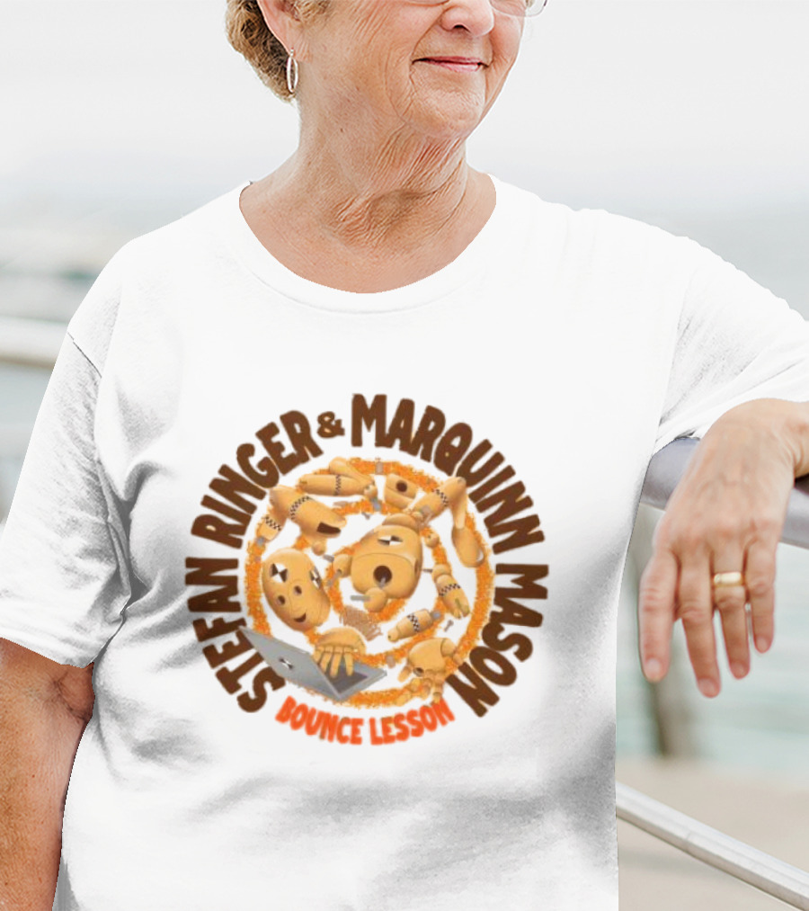 Stefan Ringer And Marquinn Mason Bounce Lesson Puppet Laptop Spiral T-Shirt