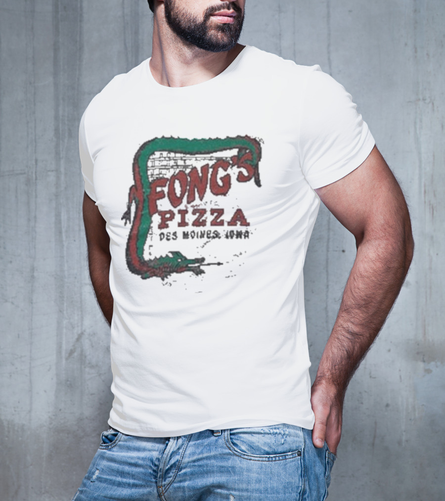 Fong's Pizza Des Moines Iowa Retro T-Shirt