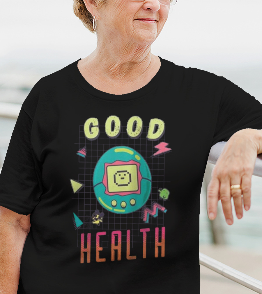 Good Health Tamagotchi Colorful Retro Bioworld T-Shirt