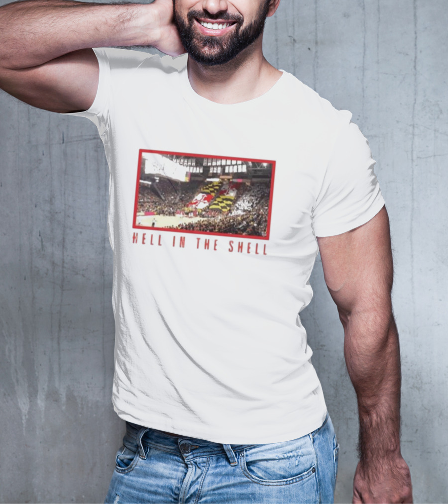 Maryland Terrapins Basketball Game Hell In The Shell Stadium Crowd Atmosphere T-Shirt